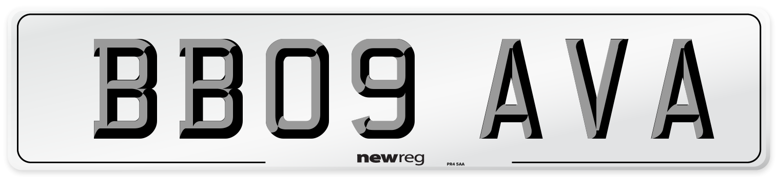 BB09 AVA Number Plate from New Reg